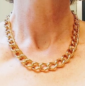 Monet gold necklace